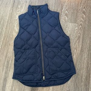 J Crew blue vest EUC small